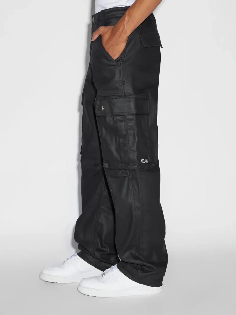 MEN’S KSUBI FUGITIVE CARGO BLACK WAXED PANT